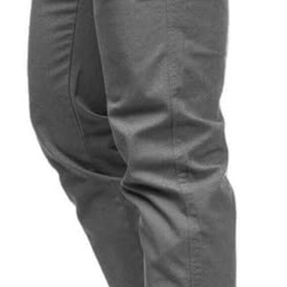Comfortable Dark Grey Slim Fit Stretch Pants for Men - Versatile & Stylish - Picture 3 of 4